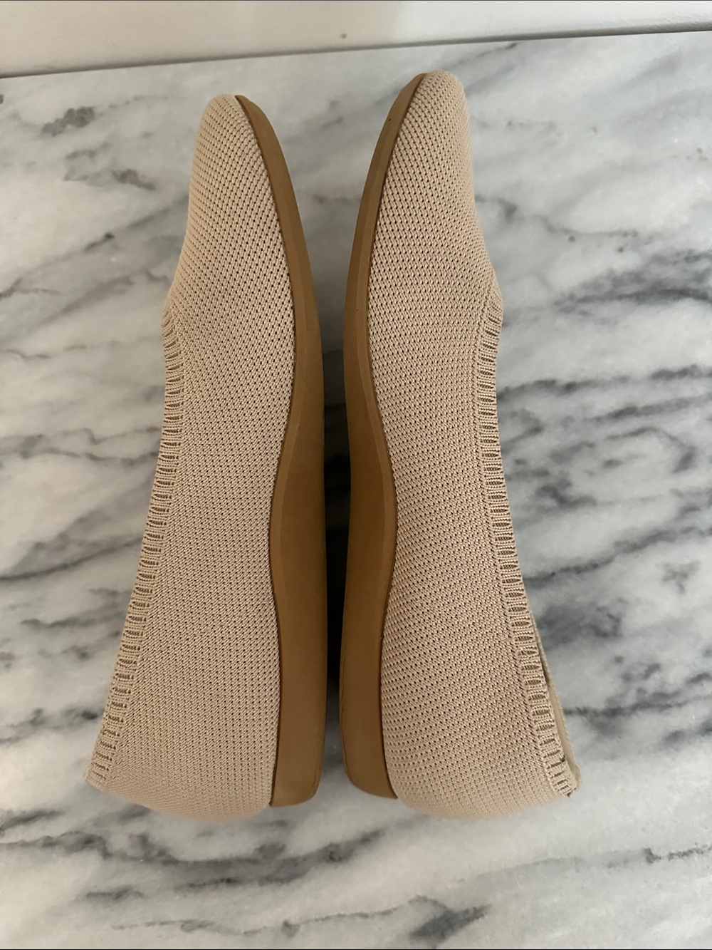 VIVAIA Women's Beige Knit Ballet Flats size 37.5 - Picture 3 of 11